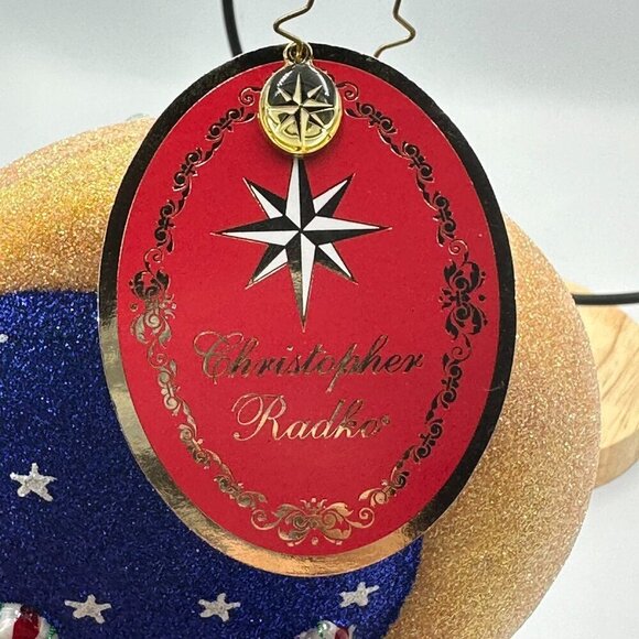 Christopher Radko Darling First Christmas Ornament Santa Bear Design Multicolor - Picture 12 of 13